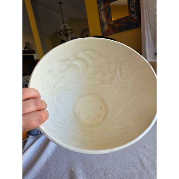 Colorful Ceramic Bowl With 3D Fruit & Floral Design - Picture 6 of 13